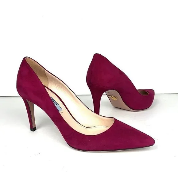 PRADA Suede Classic Pumps